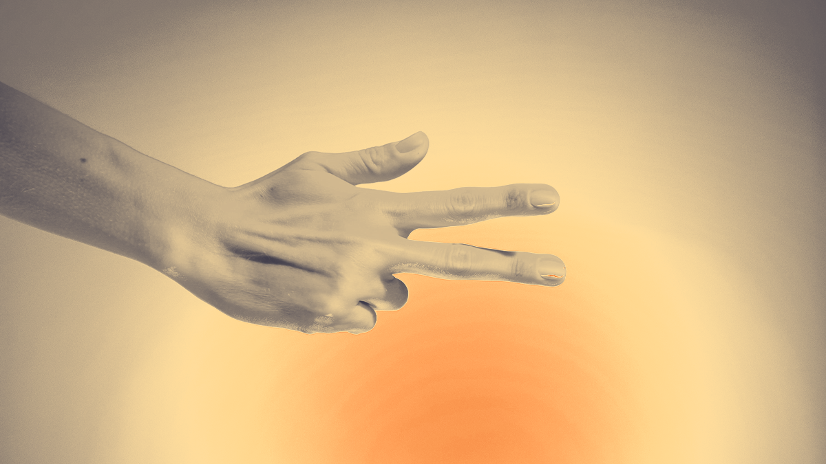 image of three fingers