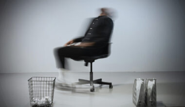 person on a chair