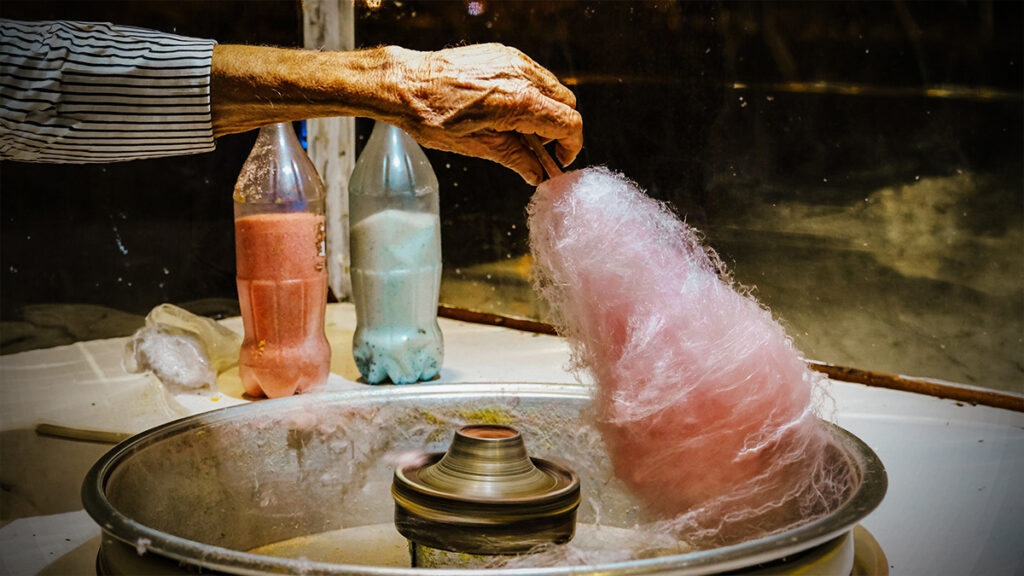 pink cotton candy